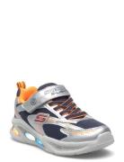 Boys Skechers Meteor-Lights Low-top Sneakers Silver Skechers