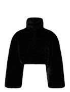 Faux Fur Crop Jacket Outerwear Faux Fur Black ROTATE Birger Christense...