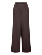 Objlisa Wide Pant Noos Bottoms Trousers Wide Leg Brown Object