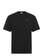 Ess Elevated Relaxed Wash Tee Sport T-Kortærmet Skjorte Black PUMA
