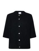 Kae Ss Knit Cardigan Tops Knitwear Cardigans Black Noella