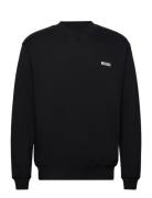 Wbcane Base Crew Tops Sweatshirts & Hoodies Sweatshirts Black Woodbird