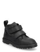 Shoes - Flat - With Velcro Boots Støvler Black ANGULUS