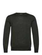 Miguel Roundneck Designers Knitwear Round Necks Green Oscar Jacobson