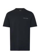 Script T-Shirt Tops T-Kortærmet Skjorte Navy Lyle & Scott