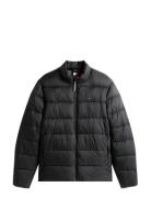 Mid Weight Stand Collar Jkt Foret Jakke Black Tommy Hilfiger