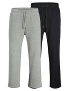 Jpstkane Bradley Uncuffed Swt Pant 2Pkmp Bottoms Sweatpants Grey Jack ...