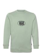 Classic Oval Crew Tops Sweatshirts & Hoodies Sweatshirts Green VANS