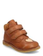 Shoes - Flat - With Velcro Boots Støvler Brown ANGULUS