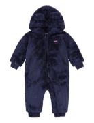 Co-Coverall Outerwear Fleece Outerwear Fleece Coveralls Navy Levi's