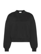 A- Logo Emb French Terry Crewnec Tops Sweatshirts & Hoodies Sweatshirt...