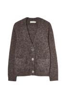 Charlotte Cardigan Tops Knitwear Cardigans Brown Ida Sjöstedt