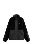 Tjm Essentl Mix Teddy Jacket Ext Tynd Jakke Black Tommy Jeans