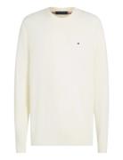 Pima Org Ctn Cashmere Crew Neck Tops Knitwear Round Necks White Tommy ...