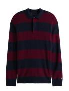 Dc Knitted Rugby Tops Knitwear Long Sleeve Knitted Polos Navy Tommy Hi...