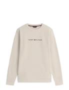 Track Top Tops Sweatshirts & Hoodies Sweatshirts Cream Tommy Hilfiger