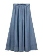 Kattiasw Skirt Skirts Maxi Skirts Blue Sofie Schnoor