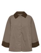 Onlorchid Mix Cordoroy Parka Coat Cs Otw Tynd Frakke Brown ONLY