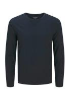 Jjeorganic Basic Tee Ls O-Neck Noos Tops T-Langærmet Skjorte Navy Jack...