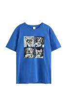 T Shirt Schoolstart Tops T-Kortærmet Skjorte Blue Lindex