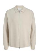 Jprblabradfort Knit Cardigan Tops Knitwear Full Zip Jumpers Cream Jack...