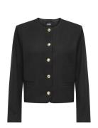 Onlmaggie Check Jacket Otw Blazers Cropped Blazers Black ONLY