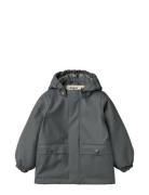 Thermo Rain Coat Aju Outerwear Rainwear Jackets Grey Wheat