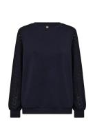 Sc-Banu Tops Sweatshirts & Hoodies Sweatshirts Navy Soyaconcept