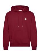 Ls Eu 350Terry Badge Hoodie Tops Sweatshirts & Hoodies Hoodies Red Cal...