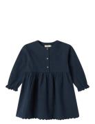 Dagmara Scallop Dresses & Skirts Dresses Casual Dresses Long-sleeved C...