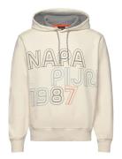 B-Fiemme H Tops Sweatshirts & Hoodies Hoodies Cream Napapijri