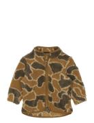 Teddy Cardigan Outerwear Fleece Outerwear Fleece Jackets Beige Mikk-li...