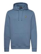 Pullover Hoodie Tops Sweatshirts & Hoodies Hoodies Blue Lyle & Scott
