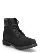 6 Inch Lace Up Waterproof Boot Shoes Boots Ankle Boots Laced Boots Bla...