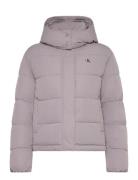 Matte Monologo Mw Short Puffer Foret Jakke Grey Calvin Klein Jeans