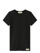 Plain Tee Ss Tops T-Kortærmet Skjorte Black MarMar Copenhagen