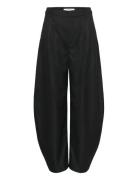 Gzcallia Mw Barrel Pants Bottoms Trousers Wide Leg Black Gestuz