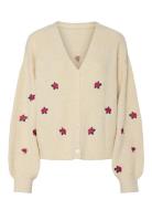 Yasfleur Ls Knit Cardigan S. Noos Tops Knitwear Cardigans Cream YAS