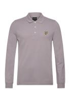 Ls Polo Shirt Tops Polos Long-sleeved Purple Lyle & Scott
