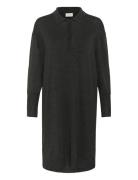 Kalizza Polo Knit Dress Knælang Kjole Grey Kaffe