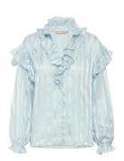 Cuflowy Blouse Tops Blouses Long-sleeved Blue Culture