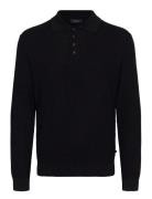 Maker Tops Knitwear Long Sleeve Knitted Polos Black Matinique