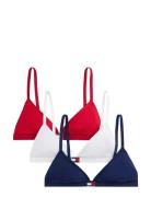 3 Pack Triangle Lingerie Bras & Tops Soft Bras Bralette Blue Tommy Hil...
