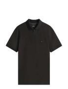 Performance Pique Zip Polo Tops Polos Short-sleeved Black Tommy Hilfig...
