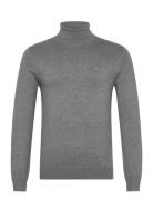 Ecovero L/S Roll Neck Knit Tops Knitwear Turtlenecks Grey Lindbergh