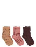 Thora Socks - 3-Pack Socks & Tights Socks Multi/patterned Mp Denmark