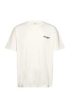 Vintage Tee Tops T-Kortærmet Skjorte Cream Wrangler