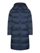 Ls Long Length Hooded Nylon Puff Foret Jakke Navy Calvin Klein Jeans
