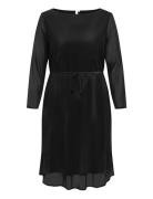Carforest Life Ls Boatneck Blk Dress Jrs Knælang Kjole Black ONLY Carm...
