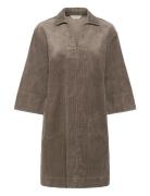 Sharripw Dr Knælang Kjole Beige Part Two